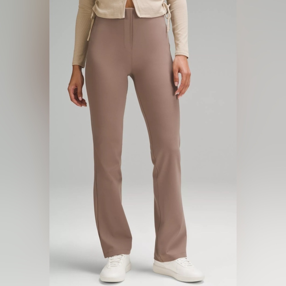 Lululemon Align High Rise Flare Pants Taupe Size 6 Athleisure Yoga